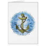 Anchor plain greeting cards