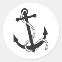 Anchor Round Stickers