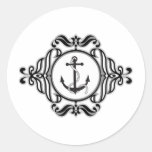 Anchor Round Stickers