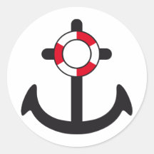 anchor runder sticker