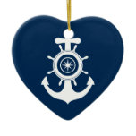 Anchor Sailor Heart ornament