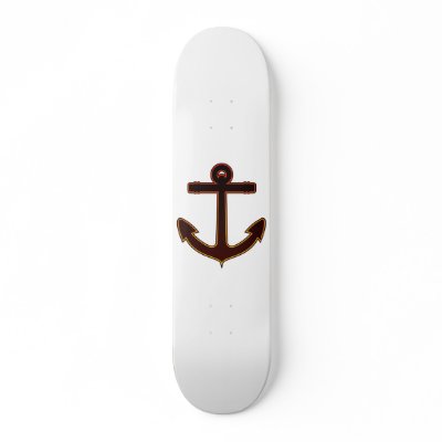 Anchor Custom Skate Board by auraclover