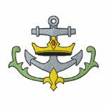 Anchor with Crown Crest embroidered shirts