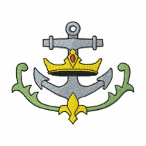 Anchor with Crown Crest