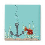 Anchor with fish magnet