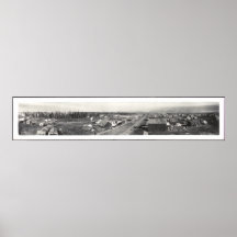 Anchorage, AK 1916 Panoramic Town View Print
