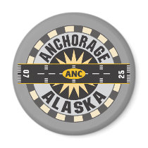 Anchorage Alaska ANC Airport Refrigerator Magnets