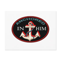 Anchored in Him Postcard