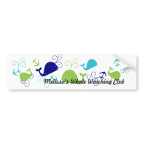 Anchors-a-Whale Bumper Sticker