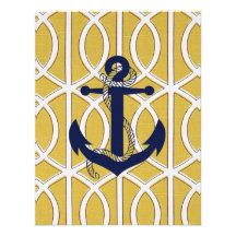 Anchors Away Collection - Yellow Lattice Invites