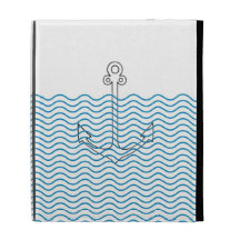 Anchor's Away! Girly Nautical Retro iPad Cover iPad Cases