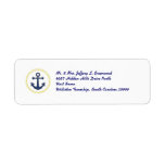 Anchors Aweigh Custom Return Address Label