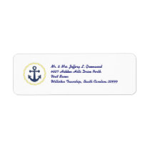 Anchors Aweigh Custom Return Address Label