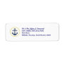 Anchors Aweigh Custom Return Address Label