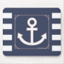 Anchors Aweigh Mousepad in Nautical Navy