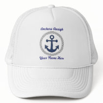 Anchors Aweigh Personalized hat