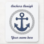 Anchors Aweigh Personalized Mousepad