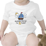 Anchors Aweigh Sailboat 1st Birthday Baby Bodysuit