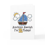 Anchors Aweigh Sailboat 2nd Birthday Invitations
