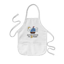 Anchors Aweigh Sailboat 3rd Birthday Kids Apron