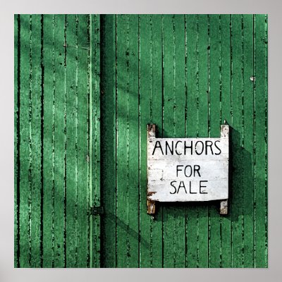 Anchors For Sale Poster/Print by nedell