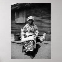 Ancien portrait slave, les années 1930 posters