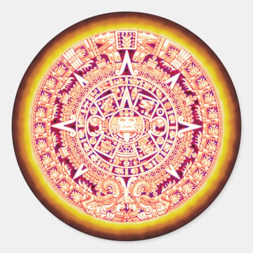 Ancient Aztec Calendar Stickers
