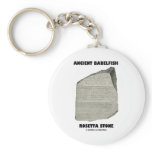 Ancient Babelfish Rosetta Stone (Communication) Keychains
