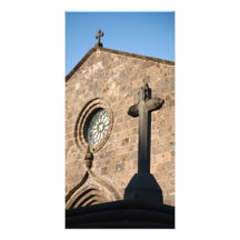 Ancient church photo card