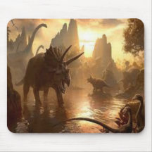 ancient dinosaur mousepad
