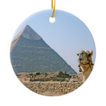 Ancient Egypt: Pyramid and Camel Christmas Tree Ornaments