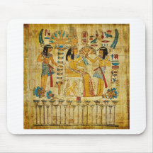 Ancient Egypt Tapestry Scroll Heirogliphics Mouse Mat
