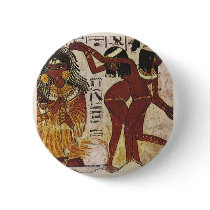 Ancient Egyptian Dancing Girls Pinback Buttons
