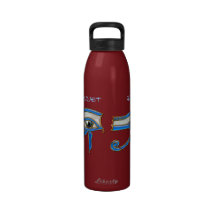 Ancient Egyptian Eye of Horus Wadjet Water Bottle