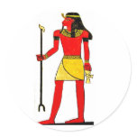Ancient Egyptian Illustration with Key of Life Stickers