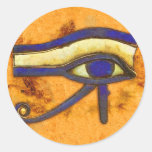 Ancient Egyptian The Eye of Horus Round Sticker