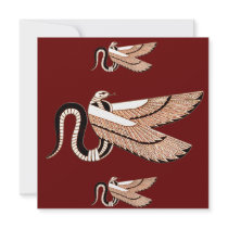 Ancient Egyptian Winged Serpent Invitations