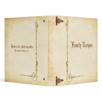 Ancient Family Cookbook 3 Ring Binders