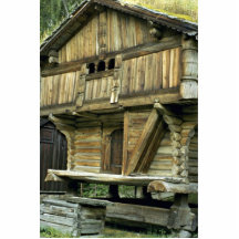 Ancient farm building, Norway Europe Acrylic Cut Outs