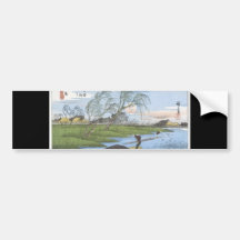Ancient Japanese Art Bumper Sticker