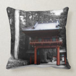 Ancient Japanese Gate Throw Pillows