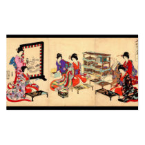 Ancient Japanese Painting. Circa 1895 Business Card