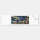 Ancient Japanese Painting of Samurai and Mongols Bumper Sticker