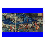 Ancient Japanese Painting of Samurai and Mongols Cards