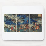 Ancient Japanese Painting of Samurai and Mongols Mouse Pads