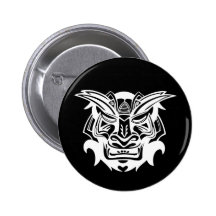 Ancient Mask Pinback Button