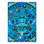 Ancient Mayan Calendar Symbol Greeting Card