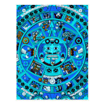 Ancient Mayan Calendar Symbol Post Cards