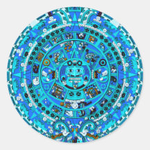 Ancient Mayan Calendar Symbol Stickers