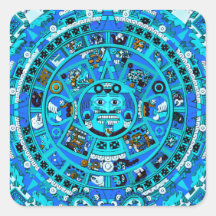 Ancient Mayan Calendar Symbol Stickers